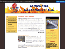 Tablet Screenshot of ignifugoscastanares.com